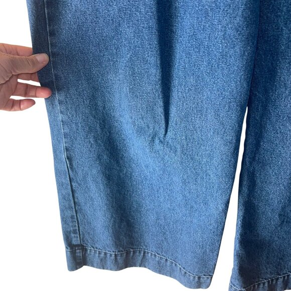 Ilana Kohn Womens Jeans Pants Size 2 Blue Denim Wide Leg Pockets Pure Cotton - Picture 6 of 8